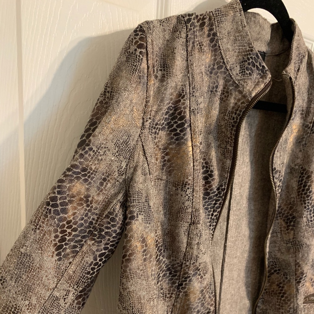 Elementz Snake Skin Print Jacket